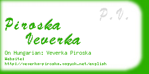 piroska veverka business card